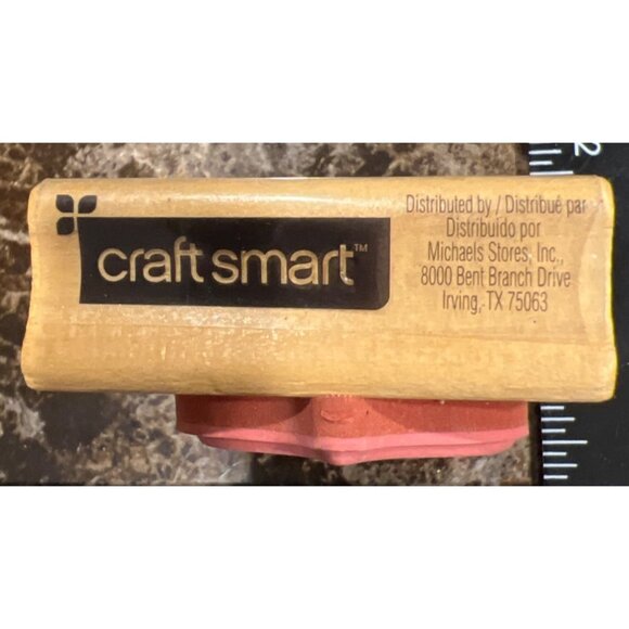 10287866 Craft Smart Holiday Ornament wood mounted Rubber Stamp 2013 - Picture 3 of 4